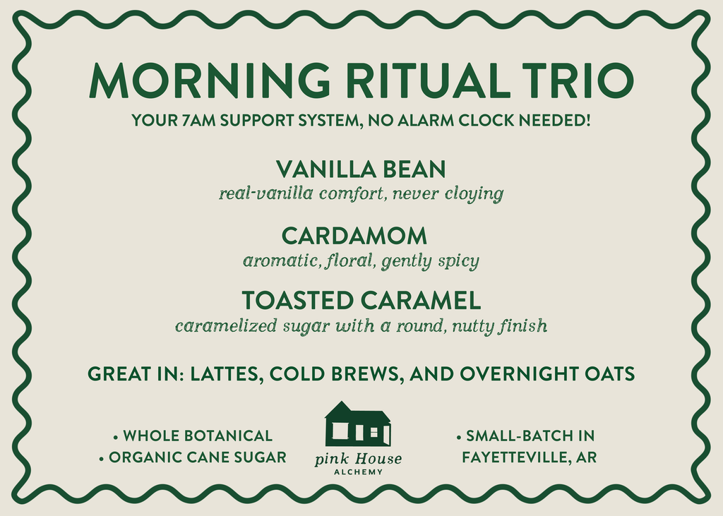 Morning Ritual Shelf Talker