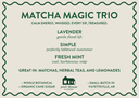 Matcha Magic Shelf Talker
